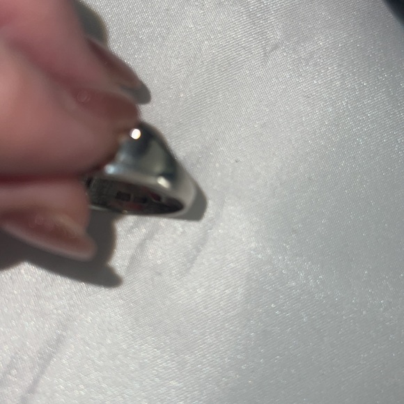 Sterling silver size 10 ring CZ - Picture 3 of 4